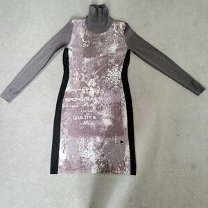 Sportalm Women's Gray and Black Dress